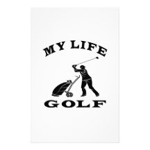 Golf My Life Stationery Design