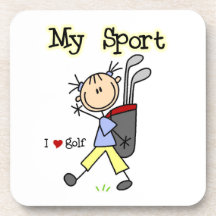 Golf My Sport Beverage Coaster
