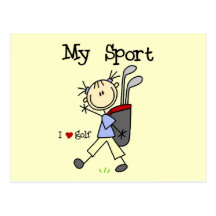 Golf My Sport T-shirts and Gifts Postcard