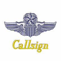 Golf Polo W/F-105, Wings, and Call Sign