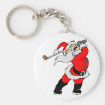Golf Santa Key Chain