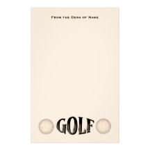 Golf Stationary Stationery
