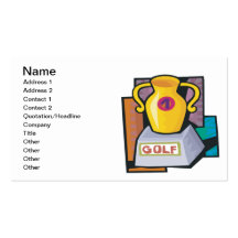 Golf Trophy Business Card