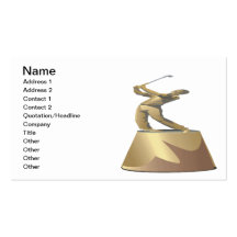 Golf Trophy Business Cards