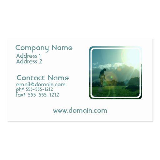 Golfer Business Card