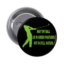 GOLFER PINBACK BUTTON