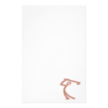 Golfer Stationery Design