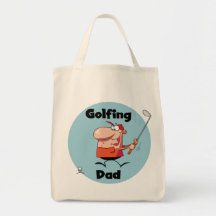 Golfing Dad Tshirts and Gifts Canvas Bags