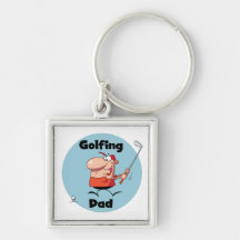 Golfing Dad Tshirts and Gifts Keychains