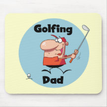Golfing Dad Tshirts and Gifts Mouse Mats
