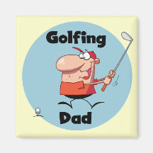 Golfing Dad Tshirts and Gifts Refrigerator Magnets