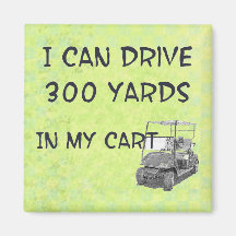 Golfing Drive Fridge Magnet