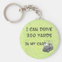 Golfing Drive Key Chain