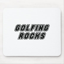 Golfing Rocks Mouse Mat