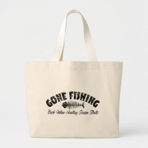 Gone Fishing Tote Bag