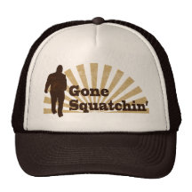 Gone Squatchin' Funny Bigfoot Sasquatch Hats