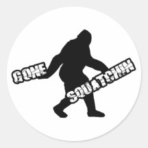 Gone Squatchin Round Sticker