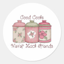 Good Cooks Never Lack Friends Sticker