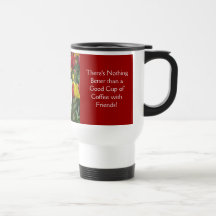 Good Cup of Coffee with Friends! Tulips Flowers Coffee Mug