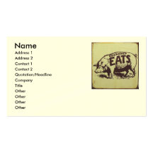 Good Eats Catering Business Card Template