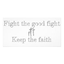 Good Fight Customized Photo Card