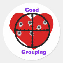 Good Grouping Round Sticker