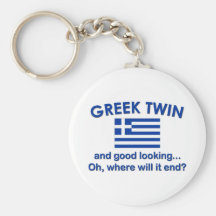 Good Looking Greek Twin Keychains