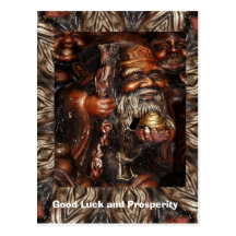 Good Luck and Prosperity, Holy man on a journey Postcard