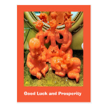 Good Luck and Prosperity, Japanese babies Post Cards