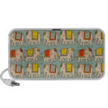 Good luck circus elephants cute elephant pattern iPod speakers