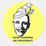 Good Morning Mr P. Round Stickers