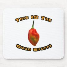 Good Stuff Single Habanero Hot Pepper Design Mousepads