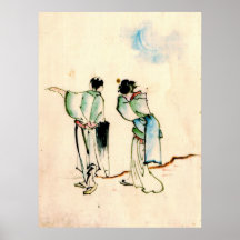 Goodbye Beneath the Crescent Moon 1840 Posters