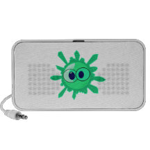 Goofy Green Face Notebook Speaker