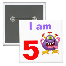 Goofy Purple Monster Buttons