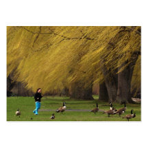 Goose Woman with Willows ATC Business Cards