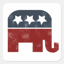 GOP elephant logo Stickers