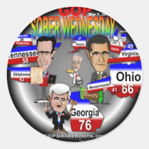 GOP Sober Wednesday Sticker