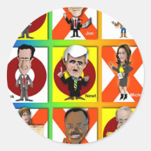 GOP Tic Tac Toe Sticker
