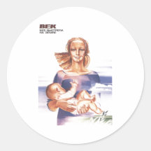 Gorbachev 010 round sticker