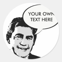 Gordon Brown Round Stickers