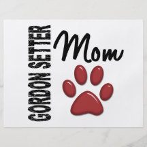 Gordon Setter Mum 2 Personalised Flyer