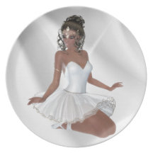 Gorgeous African American Ballerina Plate