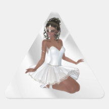 Gorgeous African American Ballerina Stickers