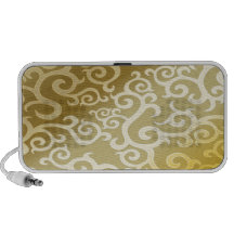 Gorgeous and Golden Swirls Portable Speakers