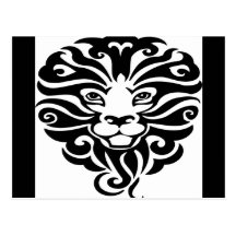 Gorgeous and Wild Lion Mascot Post Cards