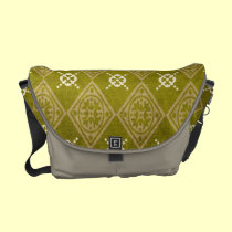 Gorgeous Faux Textured Floral Abstract Damask Bag messenger bags
