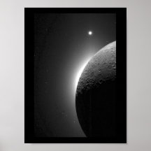 Gorgeous NASA image, the Moon lit by Earth-shine Posters