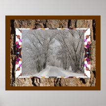 GORGEOUS WINTER COLLAGE POSTER