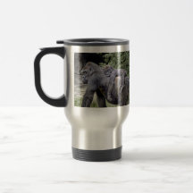 Gorilla Baby & Mum Piggyback Coffee Mug